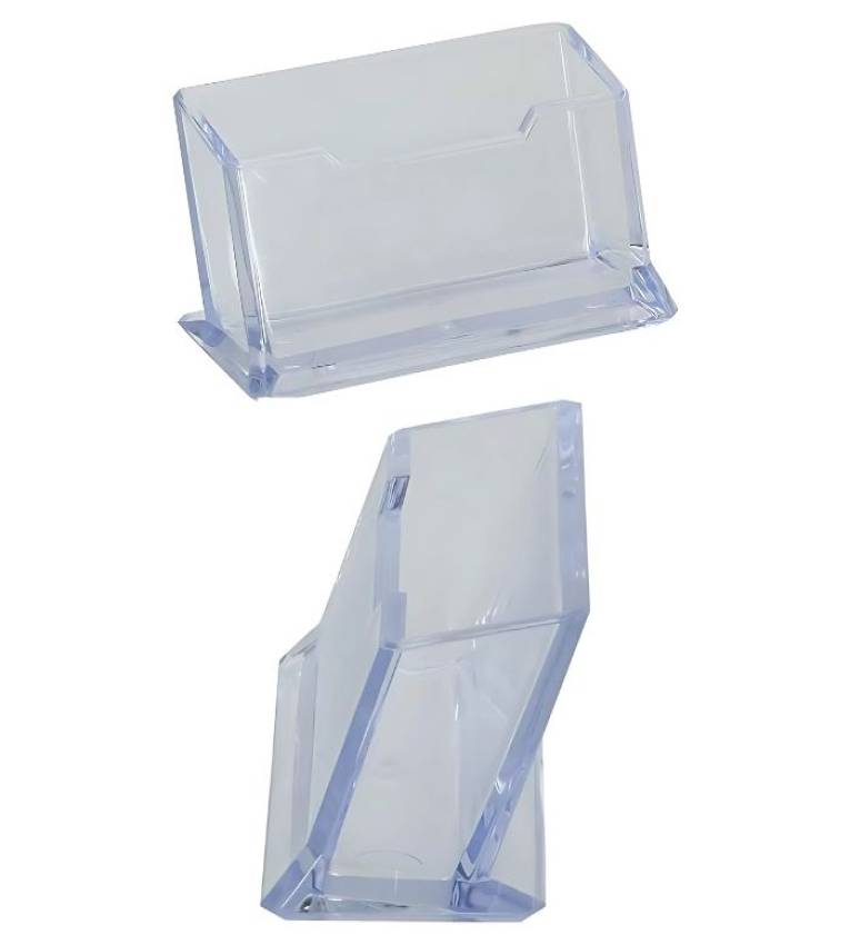 Porte de Carte de Visite en plexiglasse Dur Transparent 5cmx5cmx10cm